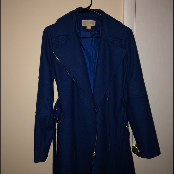 Blue wool Micheal Kors coat 🧥 - Picture 1 of 6